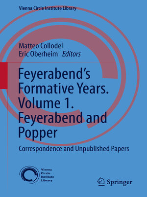cover image of Feyerabend's Formative Years. Volume 1. Feyerabend and Popper